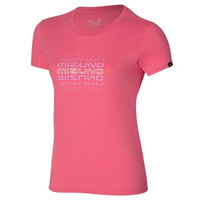 Camisa Mizuno Athletics Tee Mujer Coral Claro - Chile M793QHFGVO